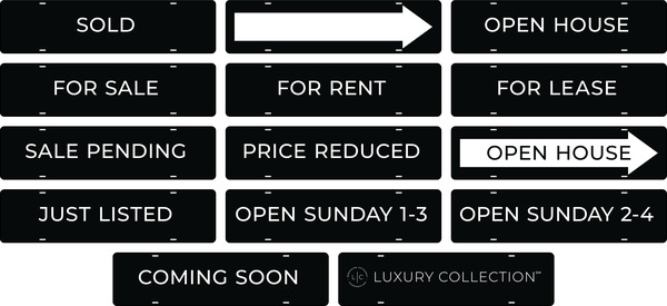 Message Sign Riders, 6h x 24w, Steel