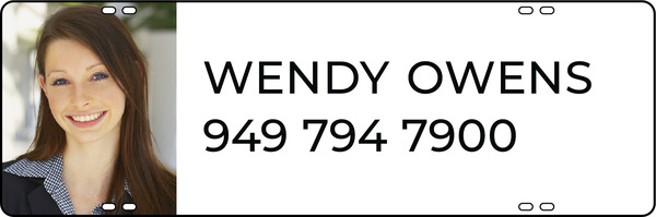 Agent Photo Sign Rider, 8h x 24w, Steel