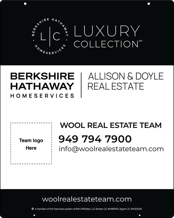 Reflective Hanging Team Logo Sign Panel, 30h x 24w, 3mm Aluminum Composite