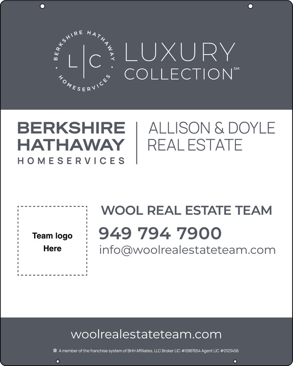 Hanging Team Logo Sign Panel, 30h x 24w, 3mm Aluminum Composite