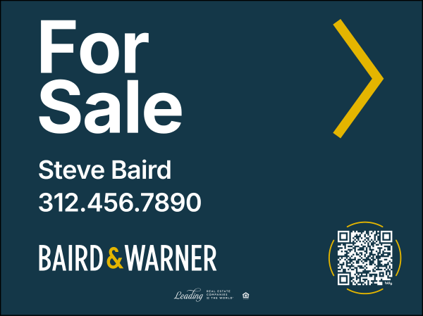 Directional Agent Name For Sale Sign Panel, 18h x 24w, 4mm Corrugated