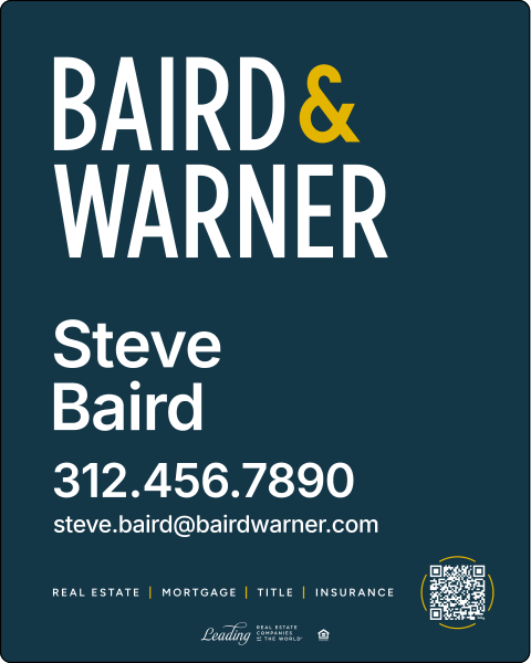 Stakced Agent Name Sign Panel, 30h x 24w, 3MM Aluminum Composite