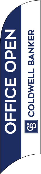 Real Estate OFFICE OPEN FEATHER FLAG ONLY, 10-foot