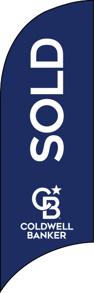 Real Estate SOLD FEATHER FLAG ONLY, 7-foot