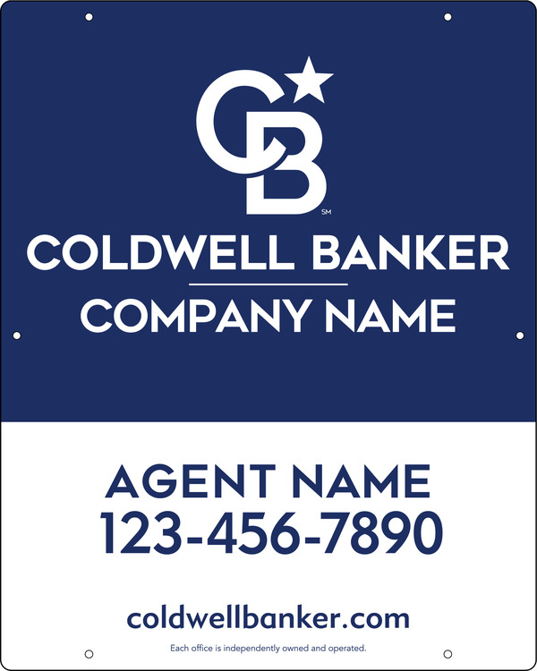 Agent Hanging Sign Panel, 30h x 24w, .063 Alumium