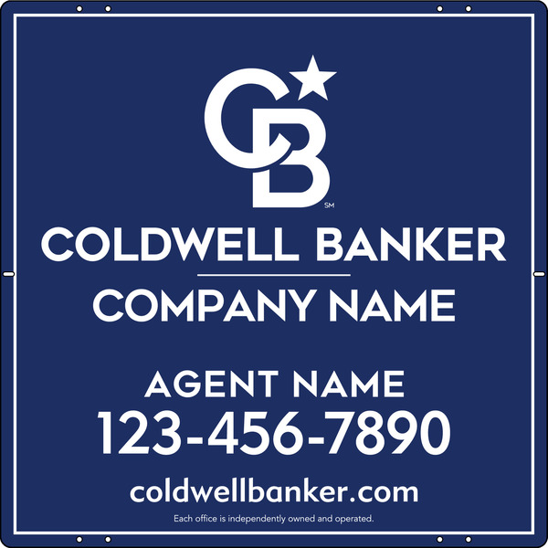 Agent Sign Panel, 24h x 24w, .040 Aluminum