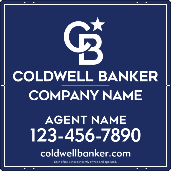 Agent Sign Panel, 24h x 24w, Steel