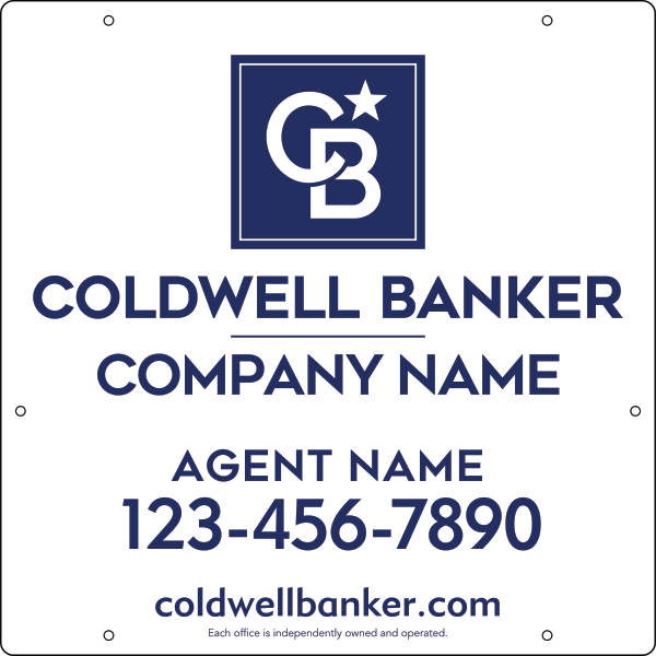 Agent Hanging Sign Panel, 24h x 24w, Steel