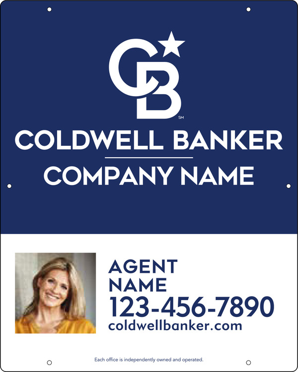 Agent Photo Hanging Sign Panel, 30h x 24w, Poly