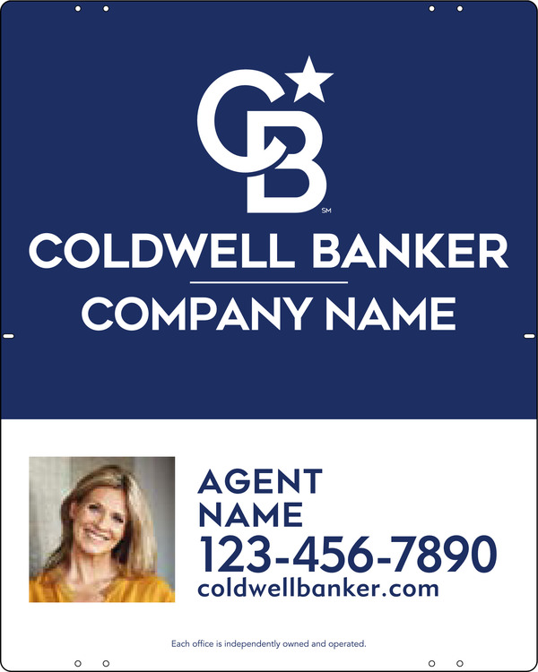 Agent Photo Sign Panel, 30h x 24w, .040 Aluminum