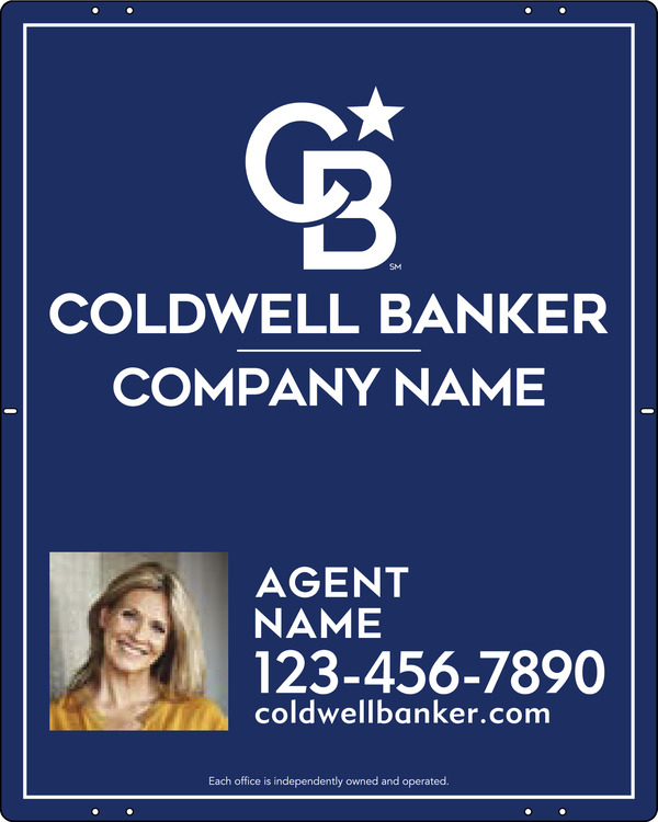 Agent Photo Sign Panel, 30h x 24w, .040 Aluminum