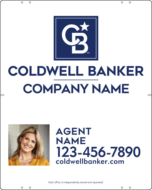 Agent Photo Sign Panel, 30h x 24w, .040 Aluminum