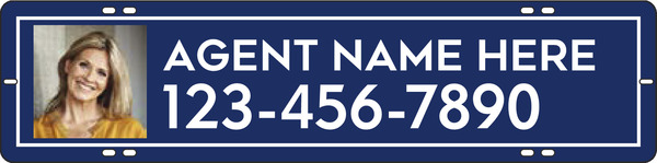 Agent Photo Sign Rider, 6h x 24w, Steel