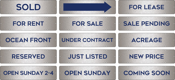 Message Sign Riders, 6h x 24w, 3MM Brushed Aluminum Composite