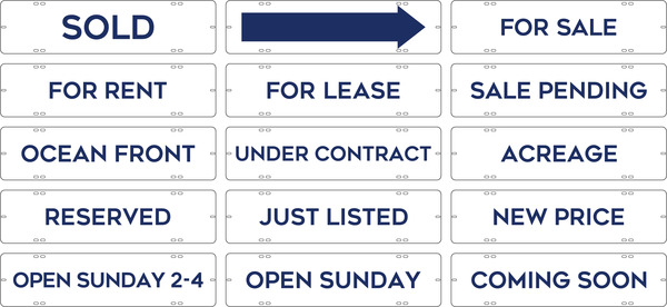 Message Sign Riders, 6h x 24w, 3MM Aluminum Composite