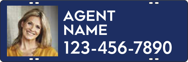 Agent Photo Sign Rider, 8h x 24w, 3MM Aluminum Composite