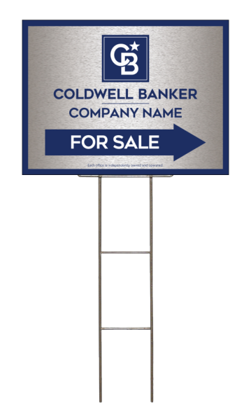 Wire H-Stake and Office For Sale Sign Panel Unit, 18h x 24w, 4mm Corrugated