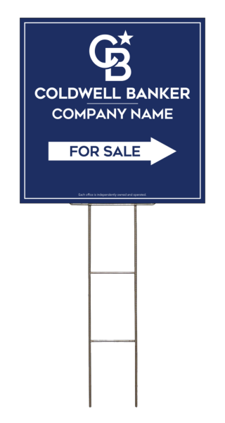 Wire H-Stake and Office For Sale Sign Panel Unit, 24h x 24w, 4mm Corrugated