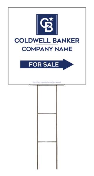 Wire H-Stake and Office For Sale Sign Panel Unit, 24h x 24w, 4mm Corrugated