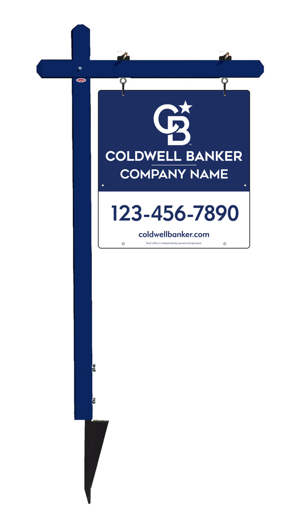 Sign Post and Office Sign Panel Unit, 25h x 24w, .063 Aluminum