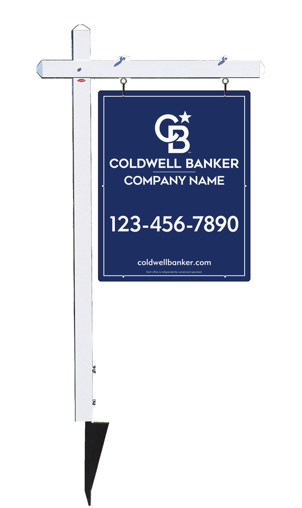 Sign Post and Office Sign Panel Unit, 30h x 24w, .063 Aluminum