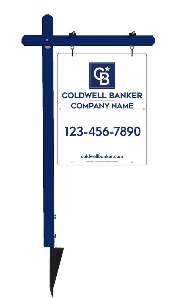 Sign Post and Office Sign Panel Unit, 30h x 24w, .063 Aluminum