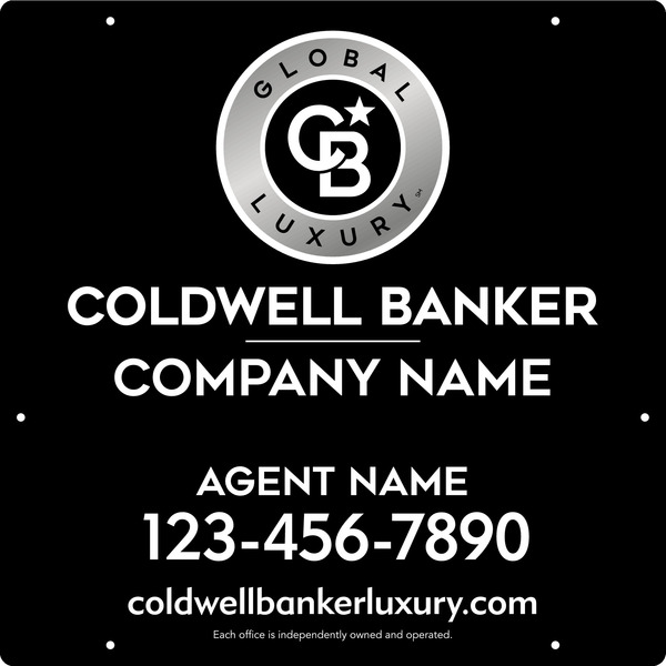 Agent Hanging Sign Panel, 24h x 24w, 3MM Aluminum Composite