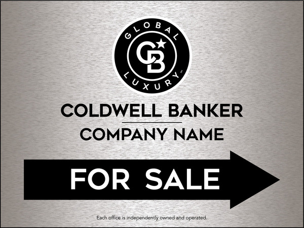 Directional Office For Sale Sign Panel, 18h x 24w, 4mm Corrugated