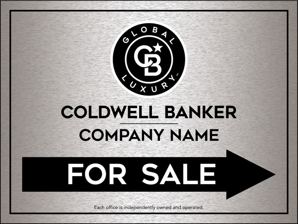 Directional Office For Sale Sign Panel, 18h x 24w, 4mm Corrugated