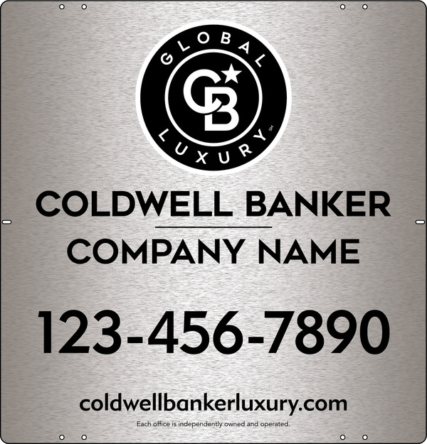 Office Sign Panel, 25h x 24w, 3MM Brushed Aluminum Composite