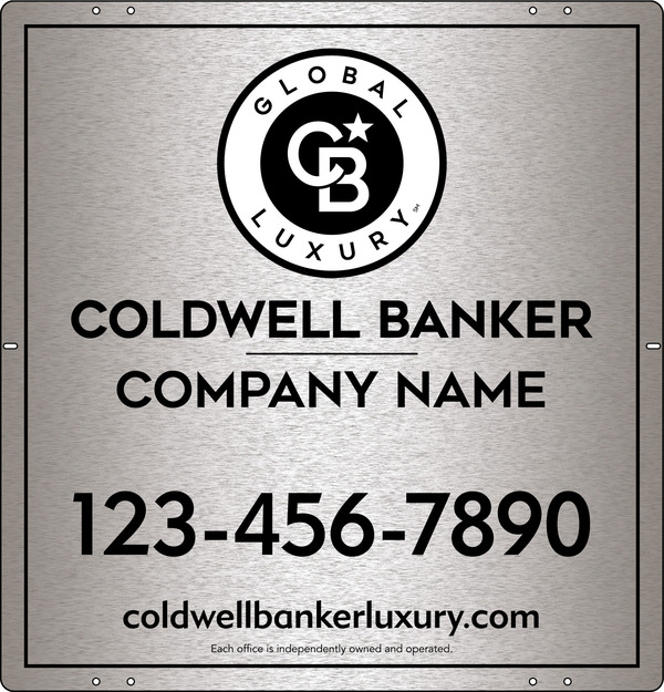 Office Sign Panel, 25h x 24w, 3MM Brushed Aluminum Composite