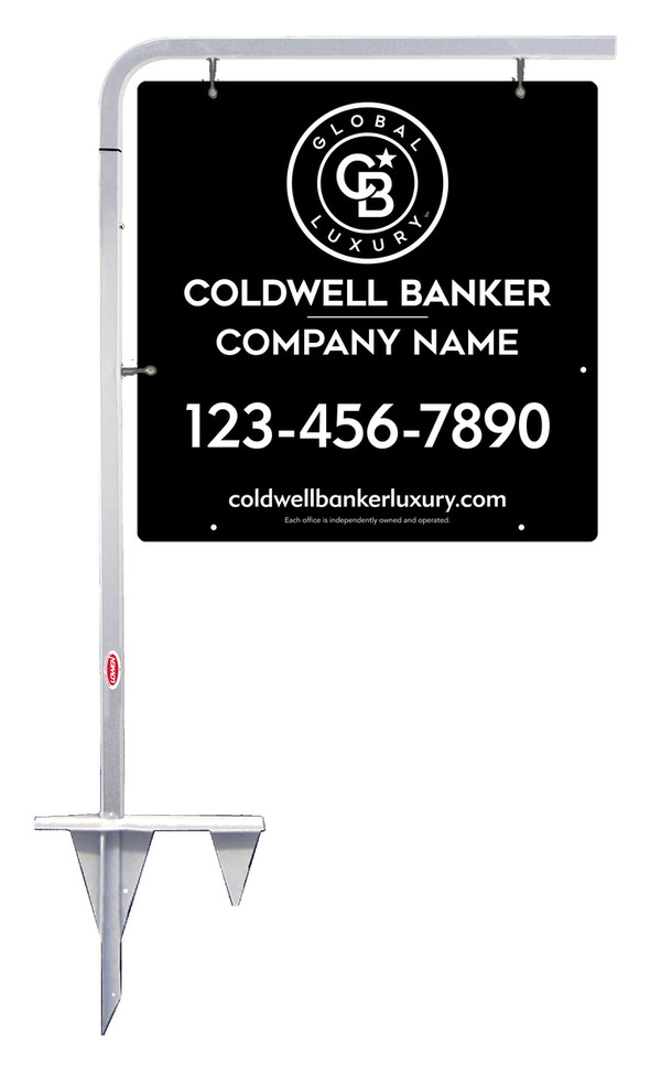 Tubular Stake and Office Sign Panel Unit, 24h x 24w, 3MM Aluminum Composite