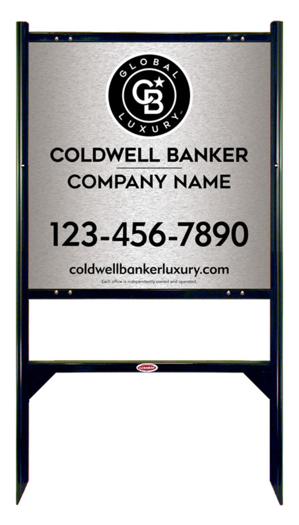 Angle Iron Frame and Office Sign Panel Unit, 24h x 24w, Brushed Aluminum Composite
