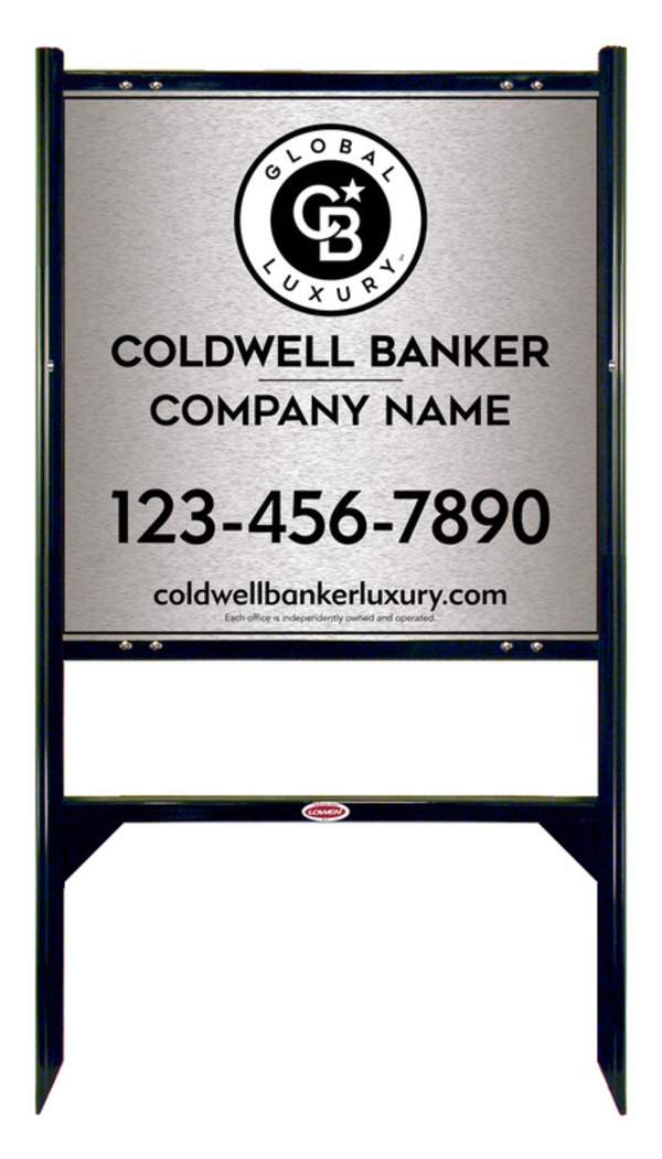 Angle Iron Frame and Office Sign Panel Unit, 24h x 24w, Brushed Aluminum Composite