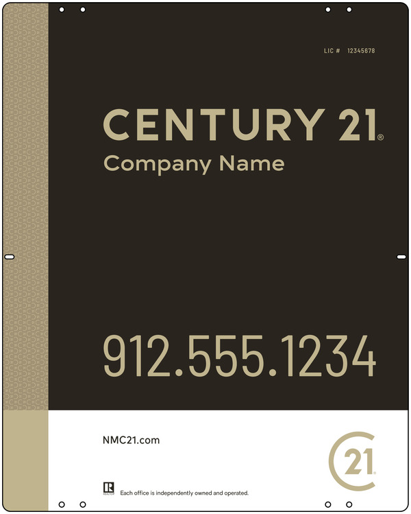 Aluminum Composite Yard Panel 30x24 DF - Century 21 | Lowen Sign