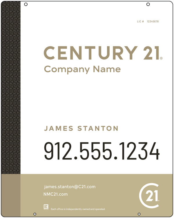 Steel Hanging Panel 30x24 DF - Century 21 | Lowen Sign