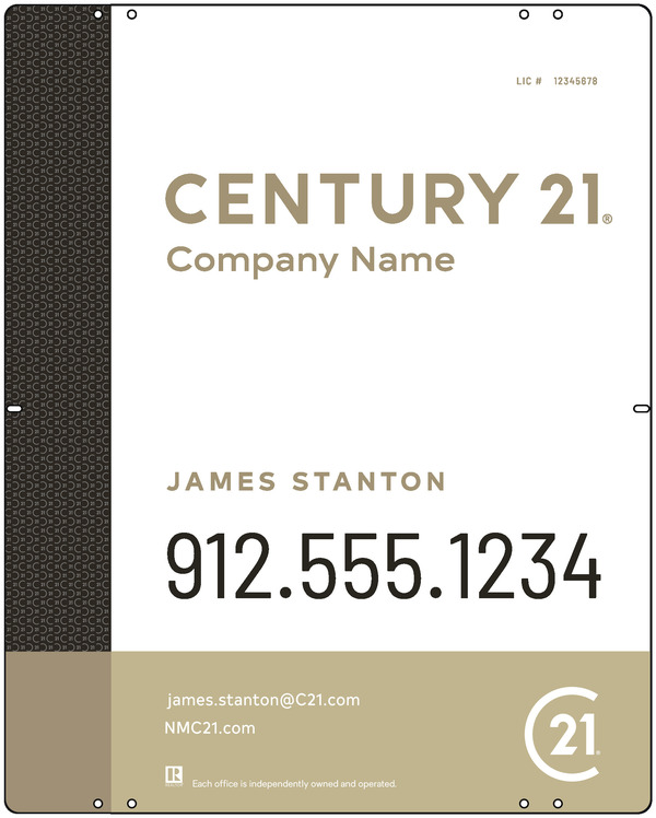 Aluminum Composite Yard Panel 30x24 DF - Century 21 | Lowen Sign