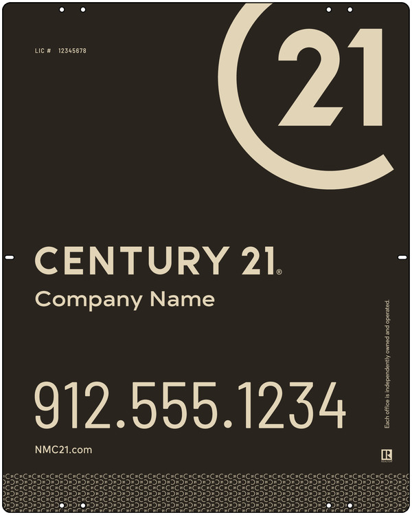 Steel Yard Sign Panel 30x24 DF - Century 21 | Lowen Sign