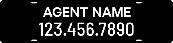 Steel Agent Name Rider 6x24 - Century 21 | Lowen Sign