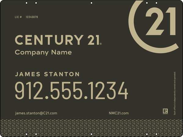 Aluminum Composite Yard Panel 18x24 DF - Century 21 | Lowen Sign