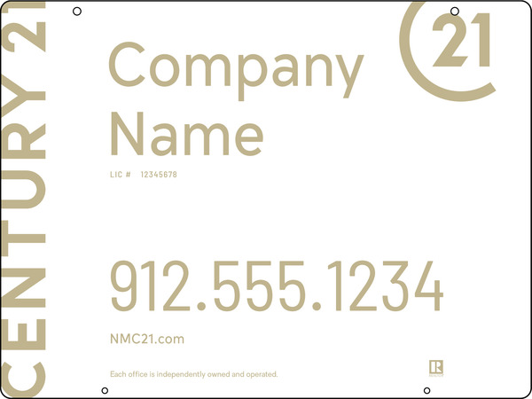 Aluminum Composite Reflective Hanging Panel 18x24 - C21 | Lowen Sign