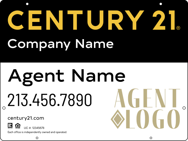 Steel Hanging Panel 18x24 DF - Century 21 | Lowen Sign