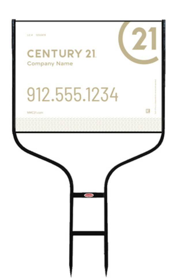 Round Rod Frame and Sign Panel Unit, 18h x 24w