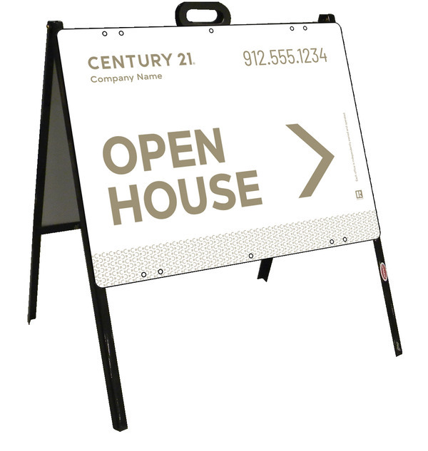 Steel Open House A-Frame Unit 18x24 - Century 21 | Lowen Sign