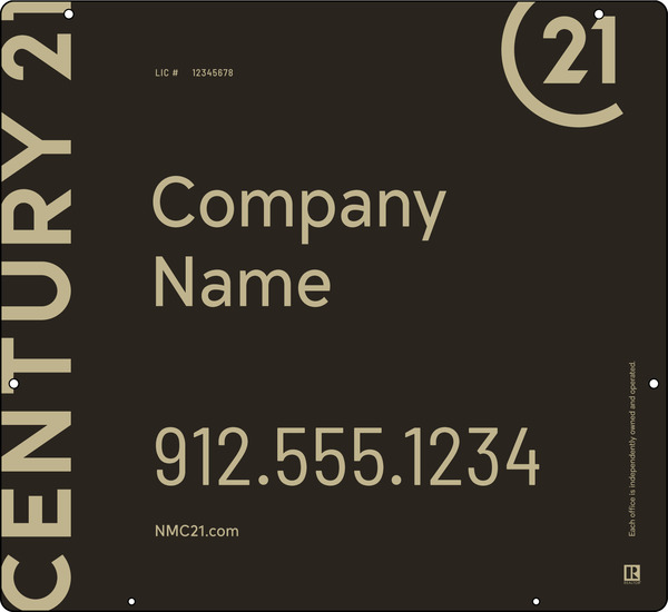 Aluminum Hanging Panel 22x24 DF - Century 21 | Lowen Sign