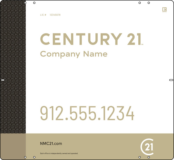 Aluminum Composite Yard Panel 22x24 DF - Century 21 | Lowen Sign