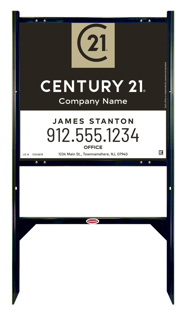 Gibraltar Frame and Agent Panel Unit 22x24 - Century 21 | Lowen Sign