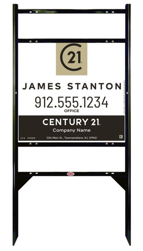 Thor Frame Unit 22x24 Steel Agent Centric Gold - Century 21 | Lowen Sign