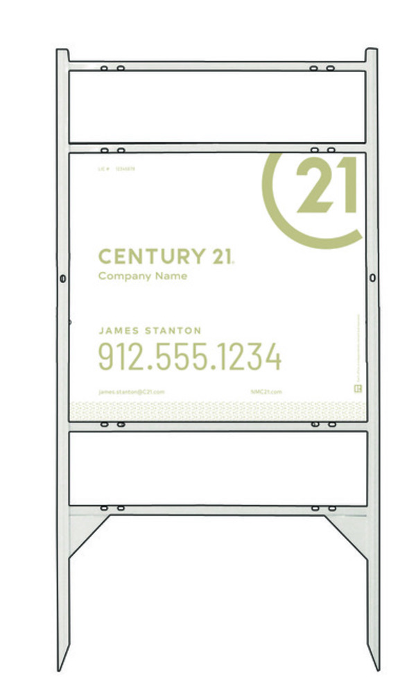 Thor Frame Unit 22x24 Steel White - Century 21 | Lowen Sign