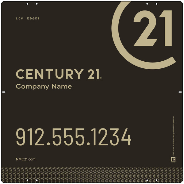 Aluminum Yard Panel 24x24 DF - Century 21 | Lowen Sign